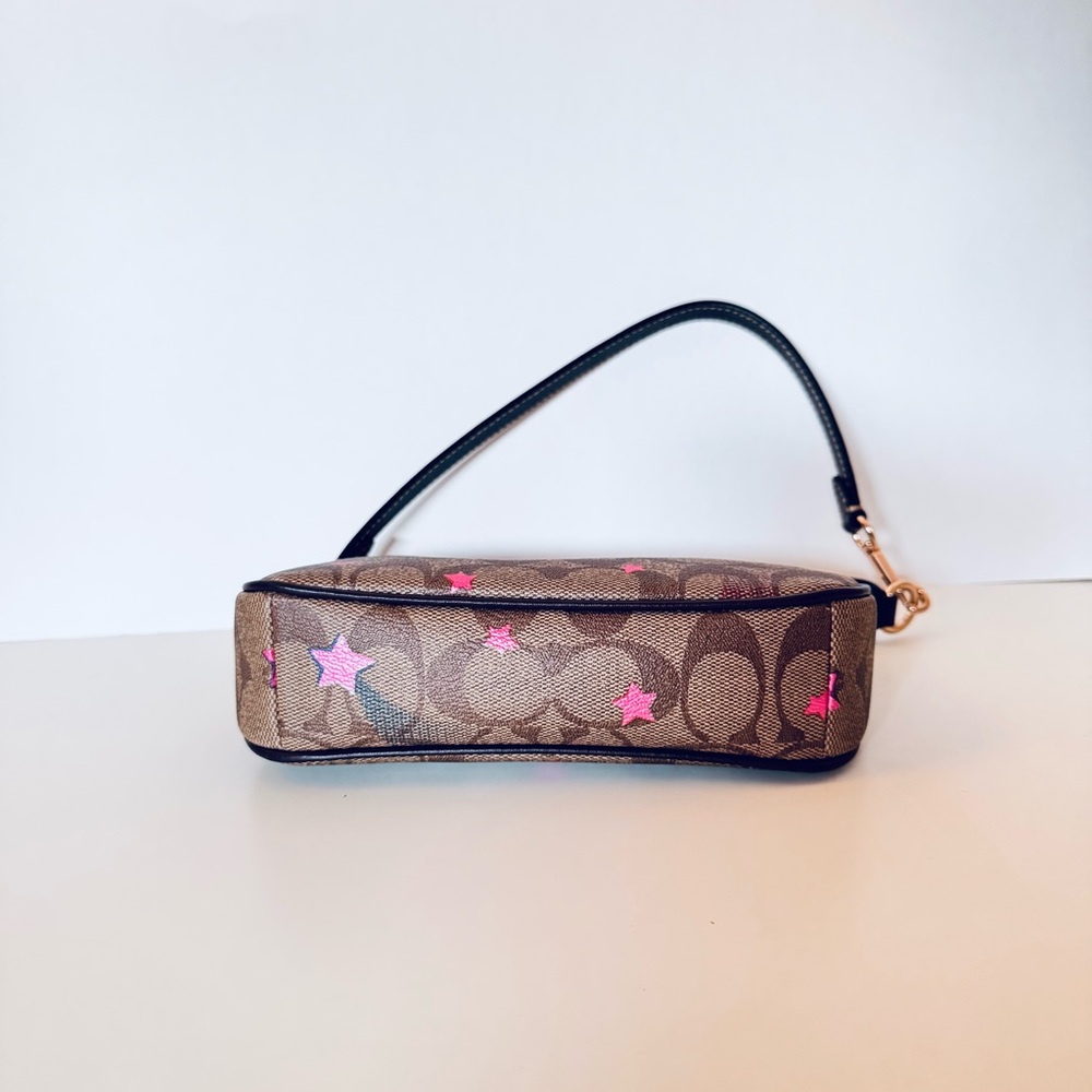 Coach Nolita 19 In Signature Canvas With Disco Star Print Mini Purse - Picture 4 of 6